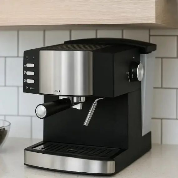 Кавоварка 1,6л 850Вт Domotec MS 113 Чорна | Зображення 1