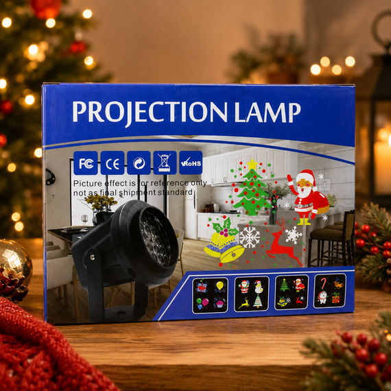 Дитячий LED проектор Projection Lamp з 16 малюнками / Мультиколорний проектор з 3D / LED прожектор дитячий | Зображення 3