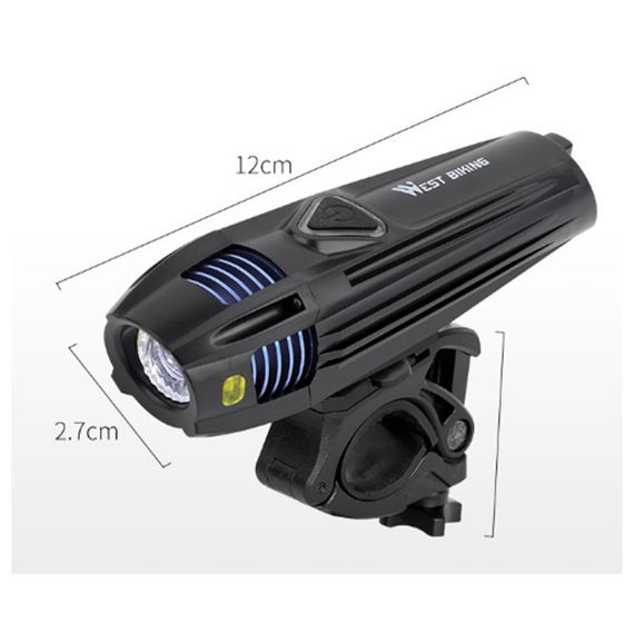 Фара передня -XPG, акумулятор, ЗУ micro USB (DEN-051) | Зображення 1