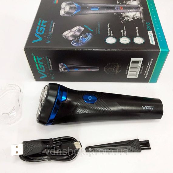 Профессиональная бритва для волос VGR, Мужская влагостойкая электробритва, Электробритва для мужчин DO-81 | Зображення 6