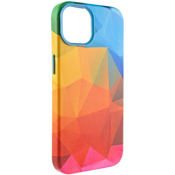 Шкіряний чохол Colour Splash для Apple iPhone 11 Pro Max (6.5") Штучна шкіра, Red / Blue | Зображення 1