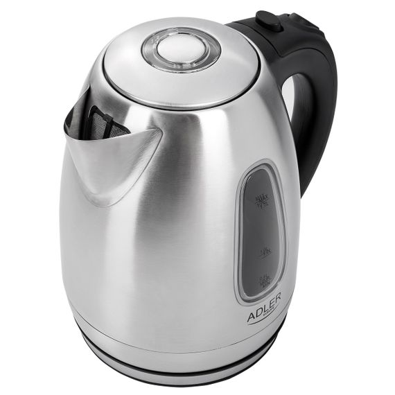 Електрочайник з нержавіючої сталі Adler AD 1223, 1,7 л, 2200 Вт, з підсвіткою | Зображення 1