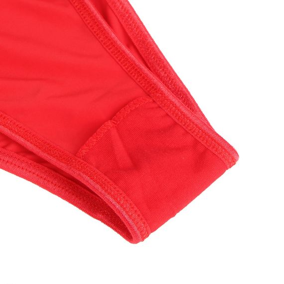 Трусики із прикрасою срібними літерами StarNight MISS, червоні, S Sex Aura | Зображення 4