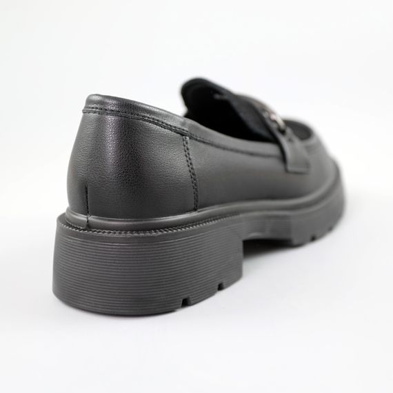 Лофери жіночі шкіряні 591371 Чорні 36 37 38 39 40 41 | Зображення 5