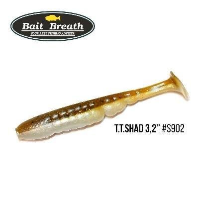 Силиконовая приманка, Съедобный силикон Bait Breath T.T.Shad 3,2" (7 шт) (902 BYS 902　AYU)