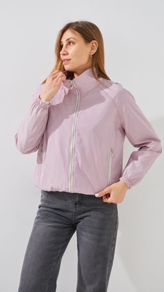 Вітрівка плащівка однотонна жіноча GENUA 1103 S Пудровий shop (2000999476075)