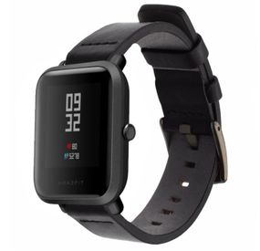 Кожаный ремешок Primo Classic для часов Xiaomi Amazfit Bip / Amazfit Bip GTS / Amazfit Bip Lite - Black