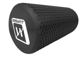 Масажний ролик EasyFit Foam Roller 30 см Чорний (EF-2024-BK)