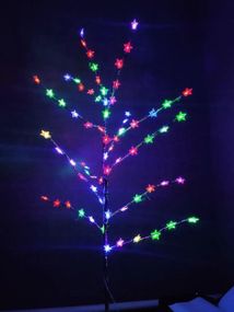 Гірлянда-дерево на стійці 1.5 м, Світлодіодне дерево на стійці з гірляндою зірки знижка