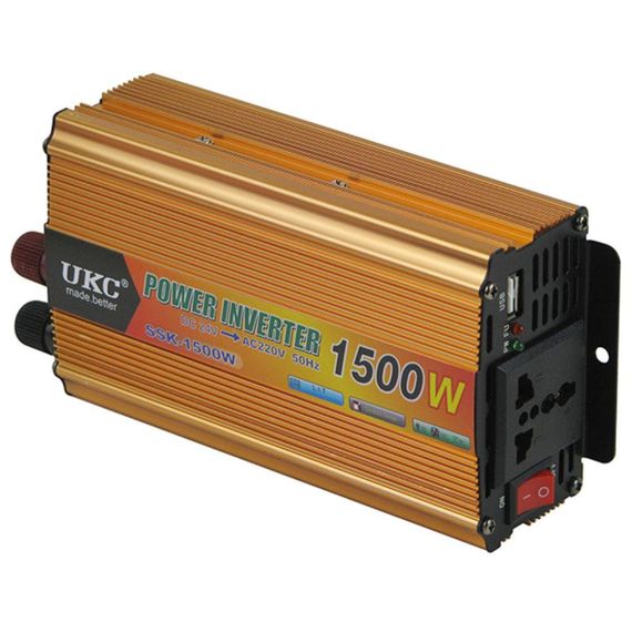 Преобразователь напряжения с 12V на 220V, 1500W, SSK UKC - EH / Автомобильный инвертор постоянного тока | Зображення 5