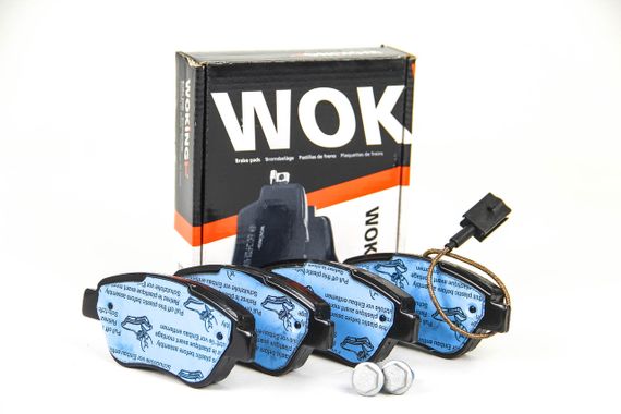 Колодки передні гальмівні FIAT 500/PUNTO/QUBO/SKODA SUPERB/CITROTheN NEMO 0.9-1.8 07-, WOKING (P95831