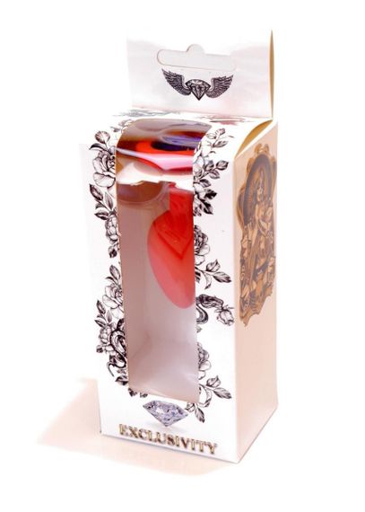 Анальна пробка - Jewellery Silicone Red Plug S Blue sexstyle | Зображення 7