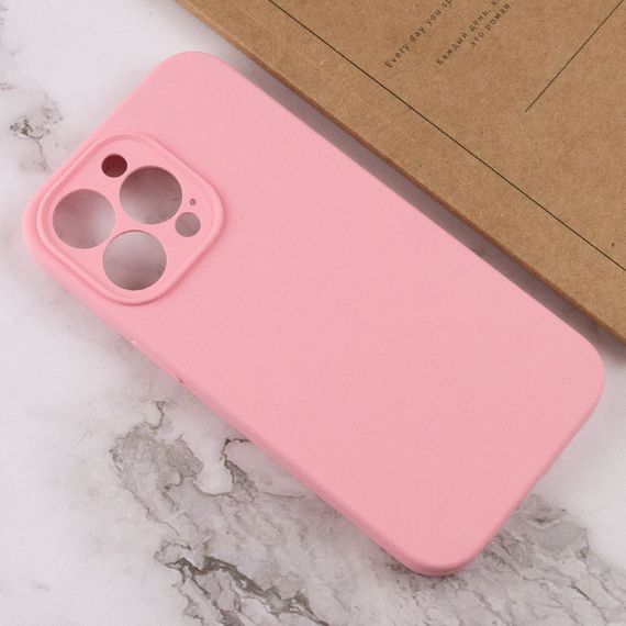 Чохол Silicone Case Full Camera Protective (AA) NO LOGO для Apple iPhone 16 Pro (6.3") Рожевий / Light pink | Зображення 2
