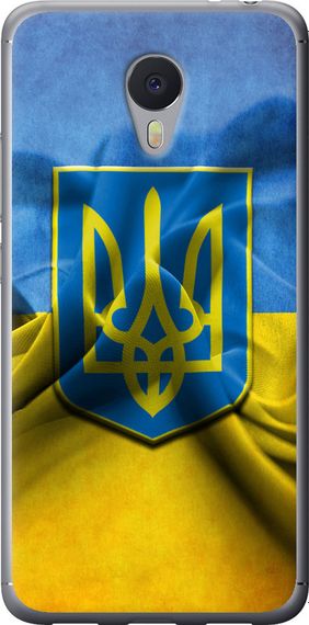 Чехол на Meizu M3 Note Флаг и герб Украины 1 "375u-256-17620"
