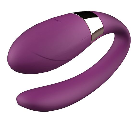 Вібромасажер для пар з пультом дистанційного керування - Boss Series V-Vibe Purple USB 7 Function, BS6200002 sexstyle | Зображення 2