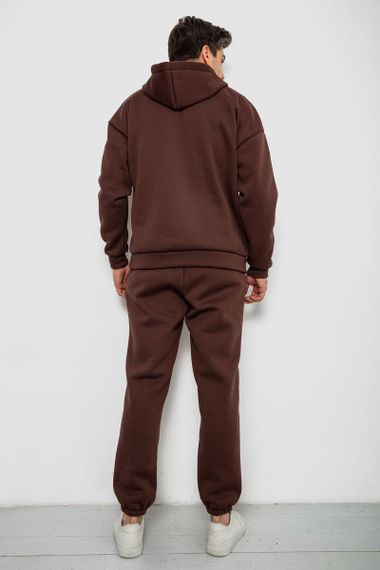 Спортивный костюм мужской на флисе, цвет шоколадный, 238R030-1 | Зображення 3
