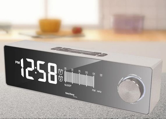 Годинник настільний з радіо Technoline WT483 White/Silver (WT483) (DAS302714) | Зображення 2