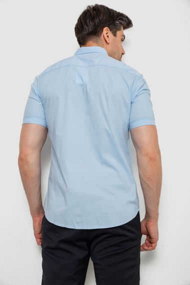 Рубашка мужская однотонная, цвет голубой, 214R6917-2 | Зображення 3