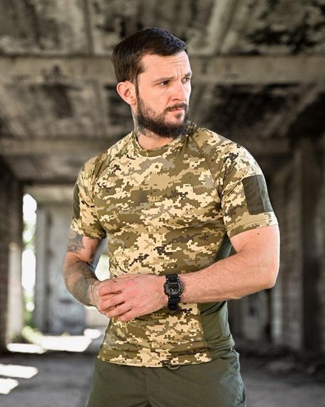 Компресійна потоотвідна футболка elit force SSO піксель ОЛ7259