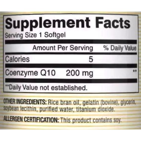 Коэнзим Mason Natural CO Q10 200 mg 30 Caps | Зображення 1