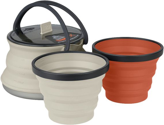 Набір посуду Sea To Summit X-Set 11 (1чайник + 2стакана) к:sand