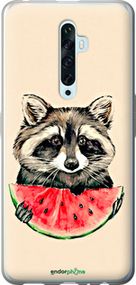 Чохол на Oppo Reno 2Z Єнотик з кавуном "4605u-1867-2448"