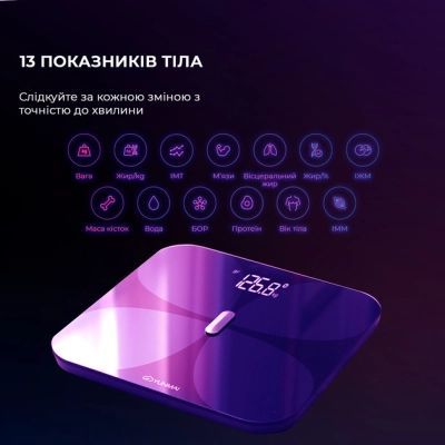 Весы напольные Yunmai PRO Smart Scale Black (M1806CH-BK) | Зображення 2