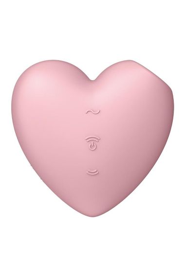Вакуумний стимулятор-серце з вібрацією Satisfyer Cutie Heart Light Red Sex Aura | Зображення 5