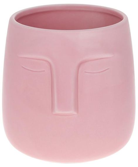 Ваза інтерєрна Чорти особи Pink 14х14х14см ceramic
