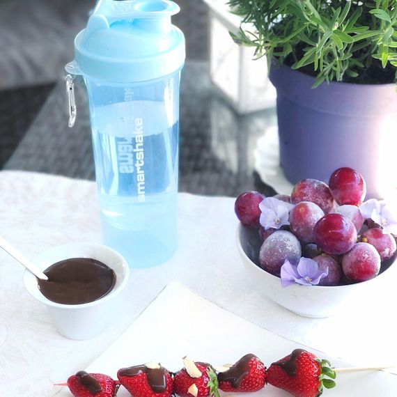 Шейкер спортивний SmartShake Slim 500ml Neon Blue (Original) | Зображення 5