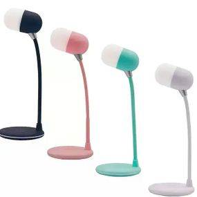 Настольная LED-лампа MD-088 с беспроводной зарядкой, Bluetooth-колонкой и динамиком