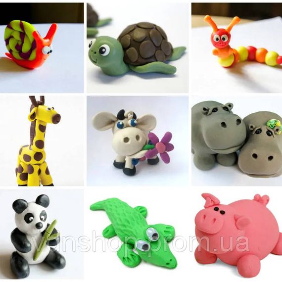 Набір для креативного ліплення пластилін 24 шт, Набір для ліплення з тіста дітей Дитячий пластилін LG-69 | Зображення 9