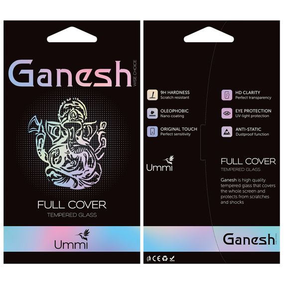 Захисне скло Ganesh (Full Cover) для Samsung Galaxy S26 Чорний | Зображення 2