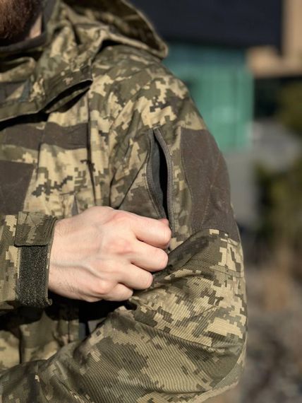 Легка Весняна Куртка Піксель Hunter De Lux TWILL mm14 Military | Зображення 8