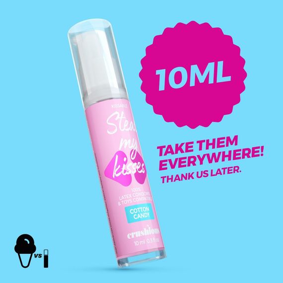 Оральный лубрикант Crushious Cotton Candy, 10 мл Sex Aura | Зображення 1