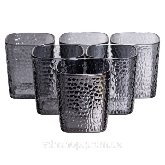 Глечик 1.8 л зі склянками 6 штук по 200 (мл) графин для компоту соку води лимонаду глечик для напоїв Сірий HP-19-38S | Зображення 4