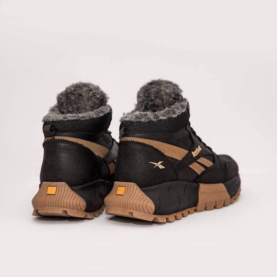 шкіряні зимові ботинки Reebok колір чорний, коричневий | Зображення 3