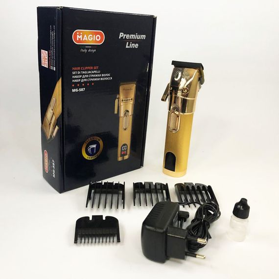 Машинка для стрижки волосся MAGIO MG-587, професійна електробритва бездротова, електромашинка | Зображення 1