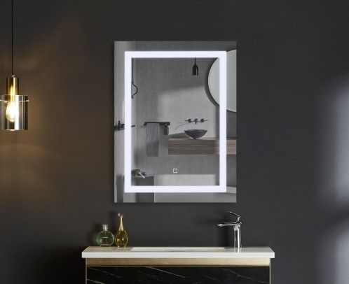 Дзеркало Mixxus TALL MR08-80x60-REVERSE з LED Touch, Anti-fog, димером, регулюванням яскравості (MI6659) | Зображення 4