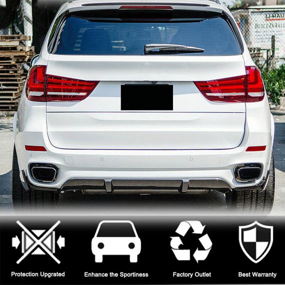 Дифузор заднього бампера Карбон V3 (M-Sport) для BMW X5 F-15 2013-2018 рр | Зображення 3
