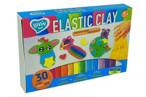 Набір для ліплення з легким пластиліном 70141 "Elastic Clay" 30 шт LOVIN