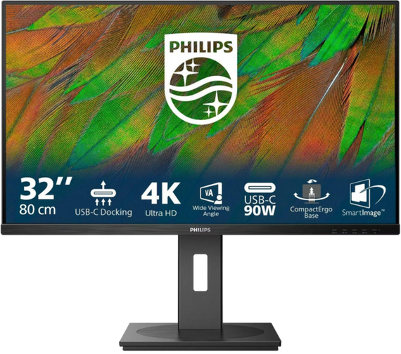 Монiтор 31.5" Philips 32B1U3900/00 Black
