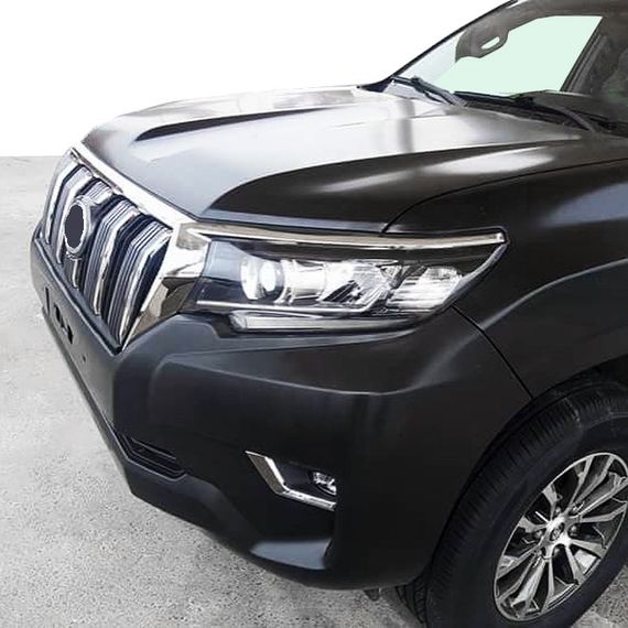 Реснички на фары (2 шт, для LED) для Toyota Land Cruiser Prado 150 | Зображення 1