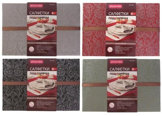 Набір 6 сервірувальних килимків Kamille Pierrel-40 45х30см | Зображення 1