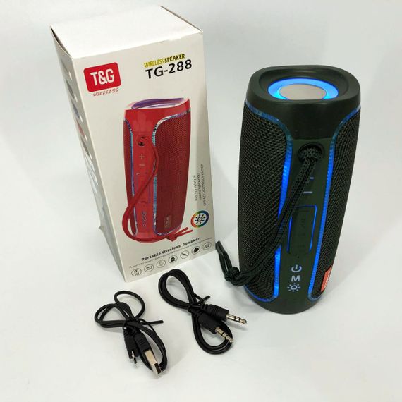 Портативна Bluetooth колонка з підсвічуванням LED TG288. KT-522 Колір: зелений | Зображення 6