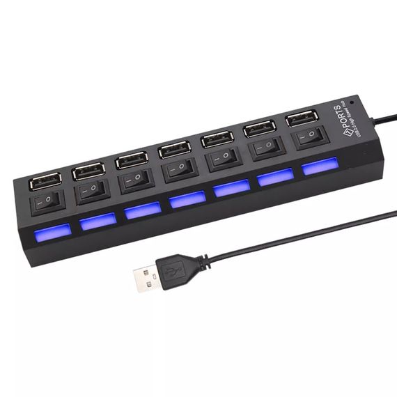 USB 2 на 7 портів зарядний пристрій для смартфона планшета павербанка