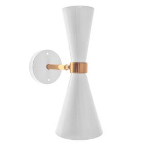 Бра настенное накладное лофт BL-525W/2 E27 WH/G