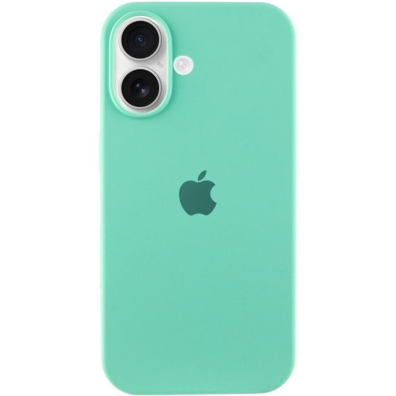 Чохол Silicone Case Full Protective (AA) для Apple iPhone 16 Plus (6.7") Бірюзовий / Marine Green