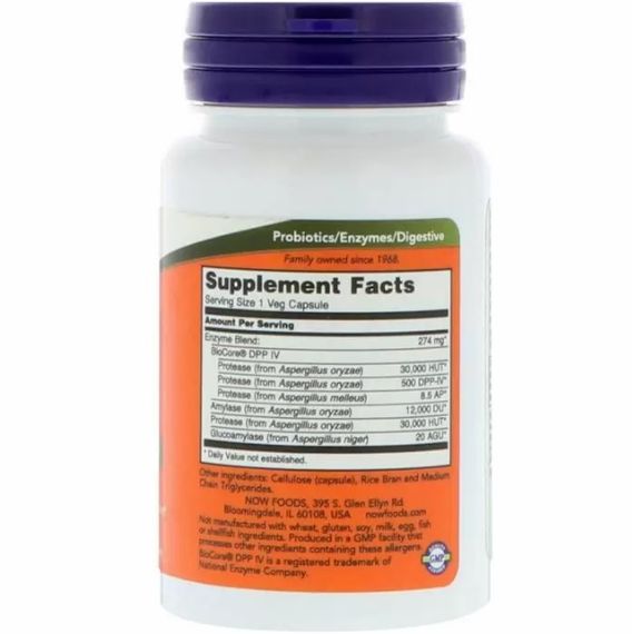 Пищеварительные ферменты NOW Foods Gluten Digest 60 Veg Caps | Зображення 1