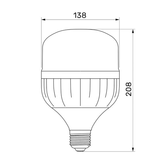 Світлодіодна лампа TITANUM A138 50W E27 6500К | Зображення 2